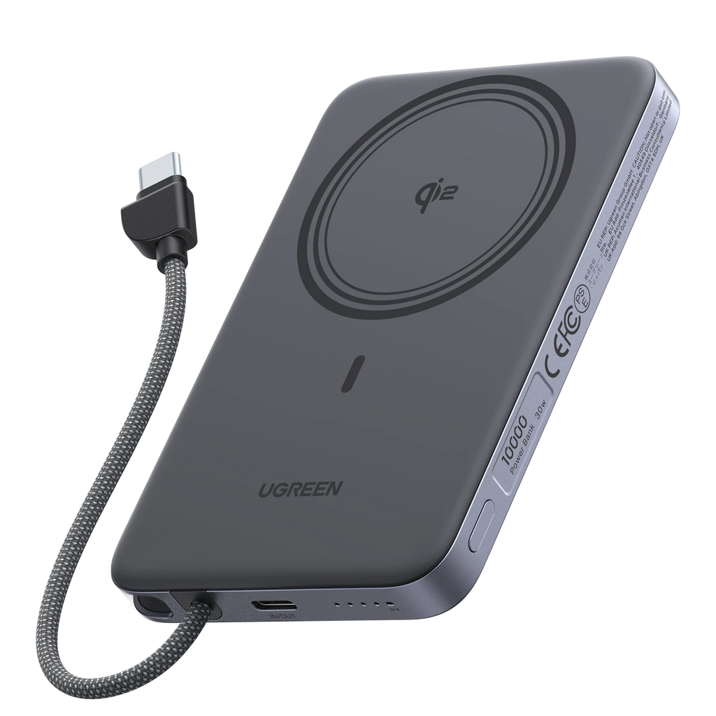 UGREEN MagFlow Air Magnetic Power Bank (10000mAh, Qi2 15W)