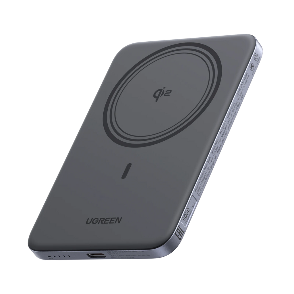 UGREEN MagFlow Air Magnetic Power Bank (5000mAh, Qi2 15W)