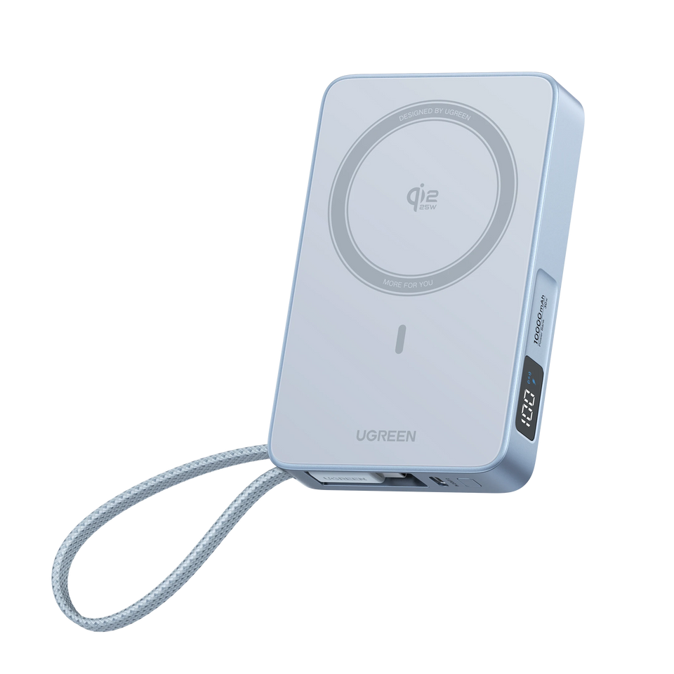 UGREEN MagFlow Magnetic Wireless Power Bank 10000mAh Qi2 25W