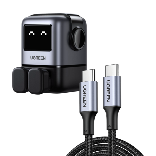 Ugreen Nexode RG 65W GaN Charger with 100W USB C Cable (6.5ft)