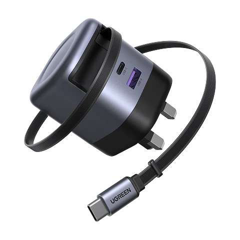 UGREEN Nexode 45W Charger with Retractable USB-C Cable