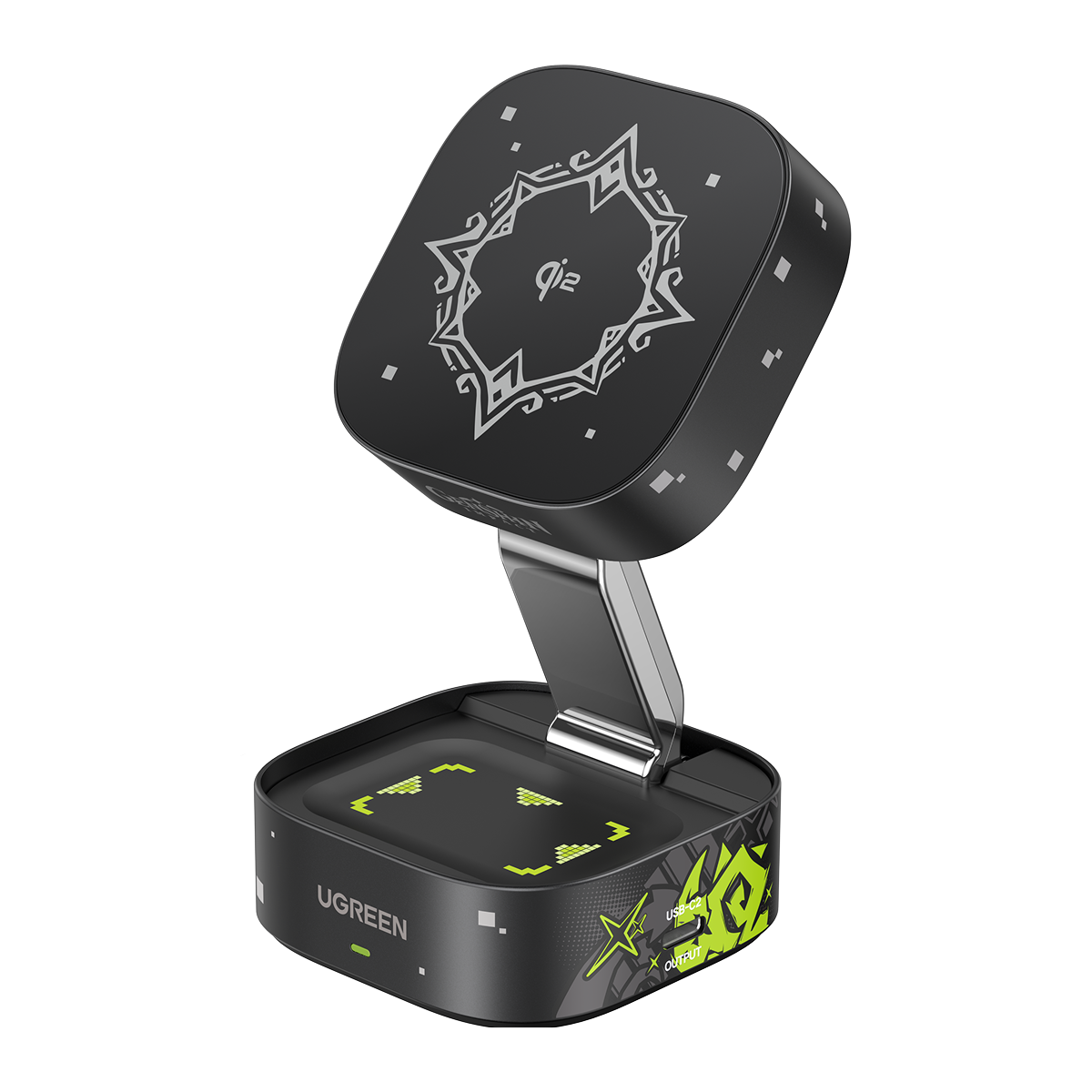 UGREEN MagFlow 2-in-1 Wireless Charger Genshin Impact Edition (Qi2 15W, Foldable) 