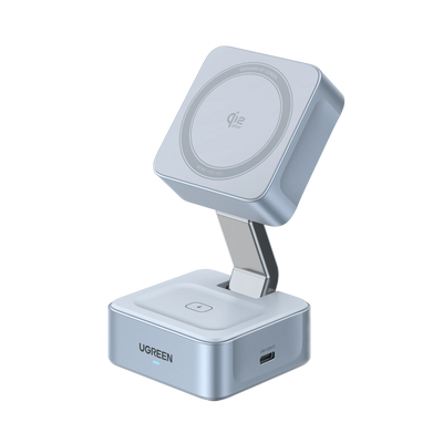 UGREEN MagFlow 2-in-1 Magnetic Wireless Charger 25W (MagSafe compatible)