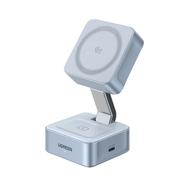 UGREEN MagFlow 2-in-1 Magnetic Wireless Charger 25W (MagSafe compatible)