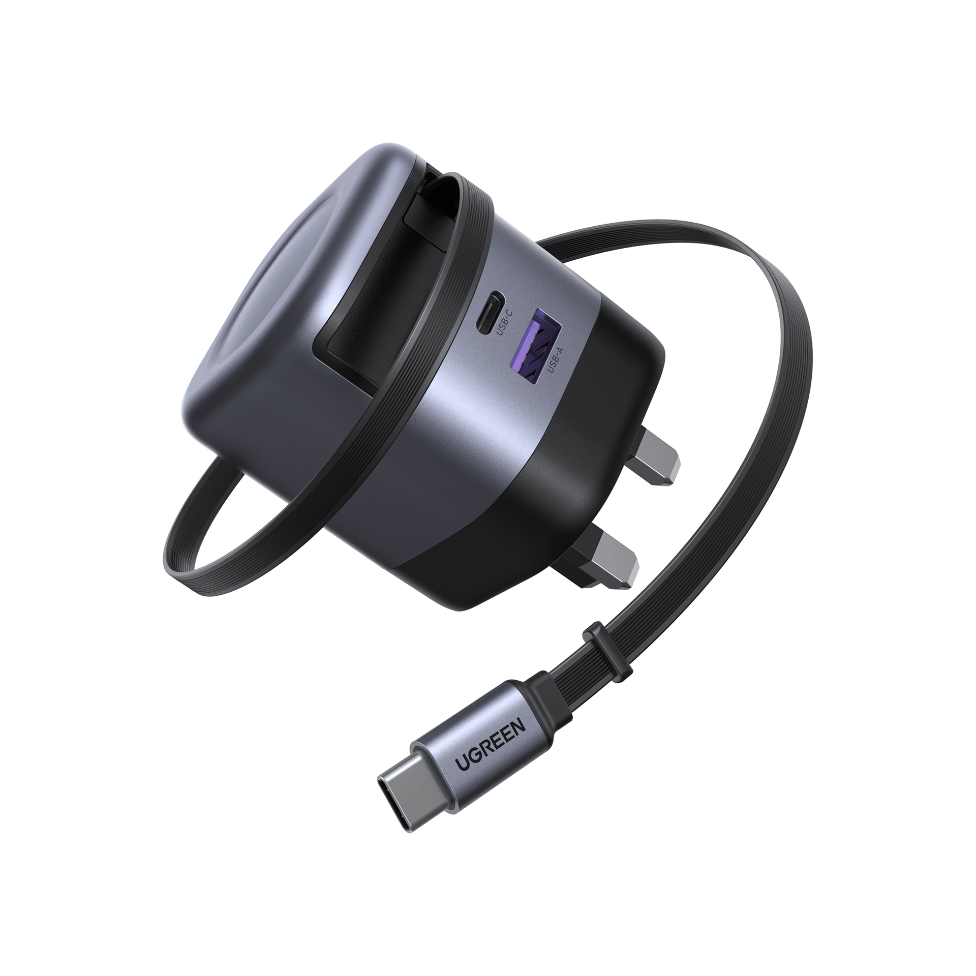 Nexode 45W 2 Port Charger Retractable Cable