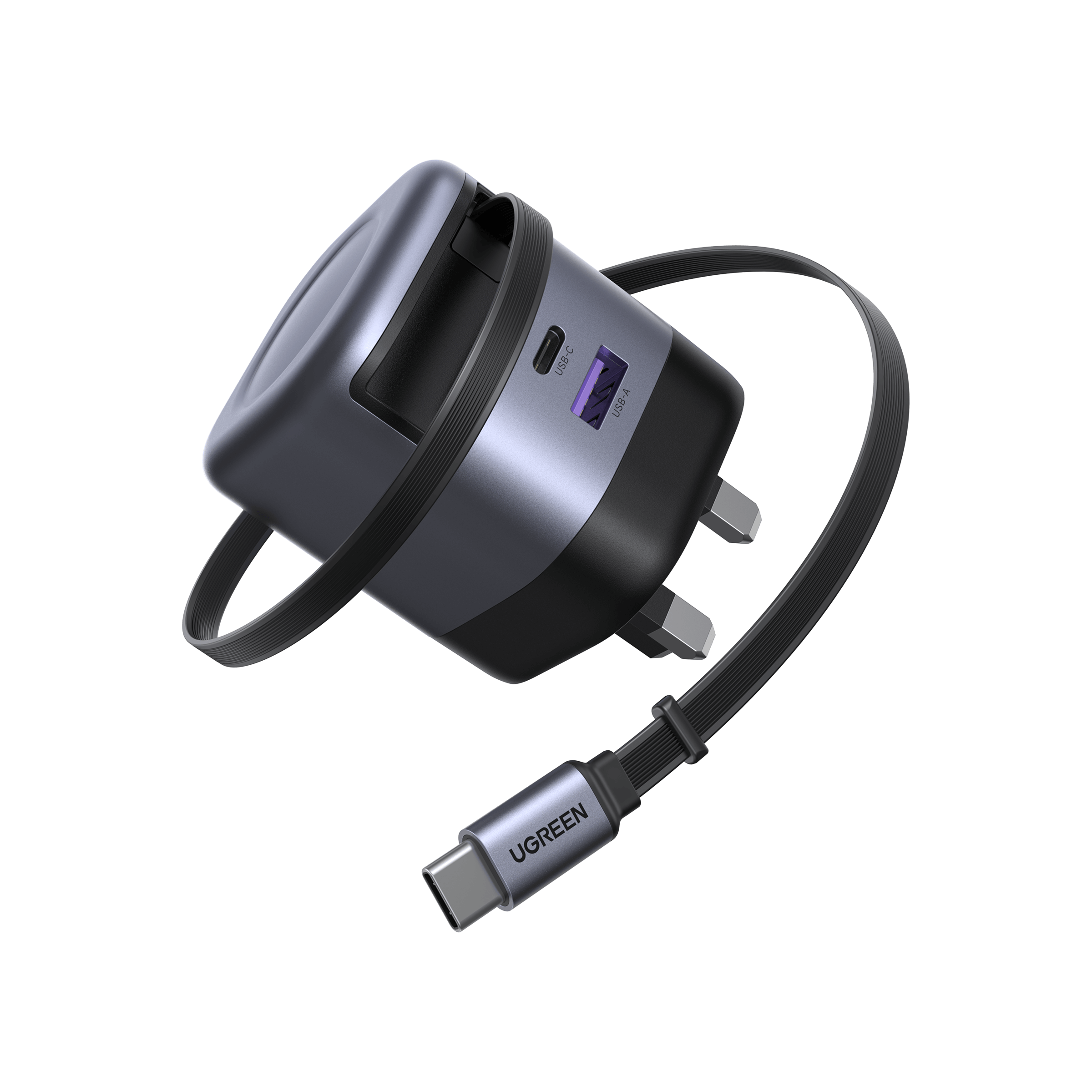 UGREEN Nexode 45W Charger with Retractable USB-C Cable