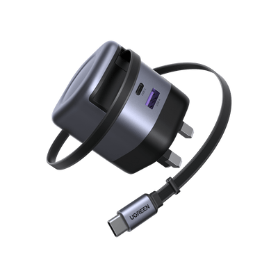 UGREEN Nexode 45W Charger with Retractable USB-C Cable