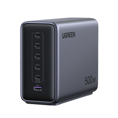 UGREEN Nexode 500W 6-Port GaN Desktop Fast Charger