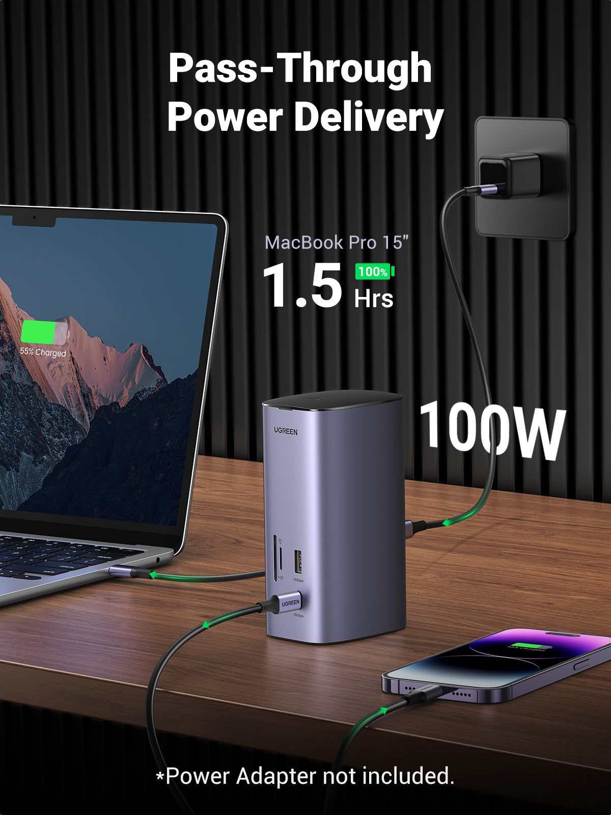 UGREEN Revodok Pro 312 12-IN-1 Docking Station with 100W GaN Charger