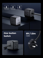UGREEN Bundle Sale: 65W 7 Ports Charger+100W USB-C Cable (3.2ft)
