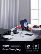 UGREEN 65W USB-C GaN Charging Station-7 Ports Desktop Charger