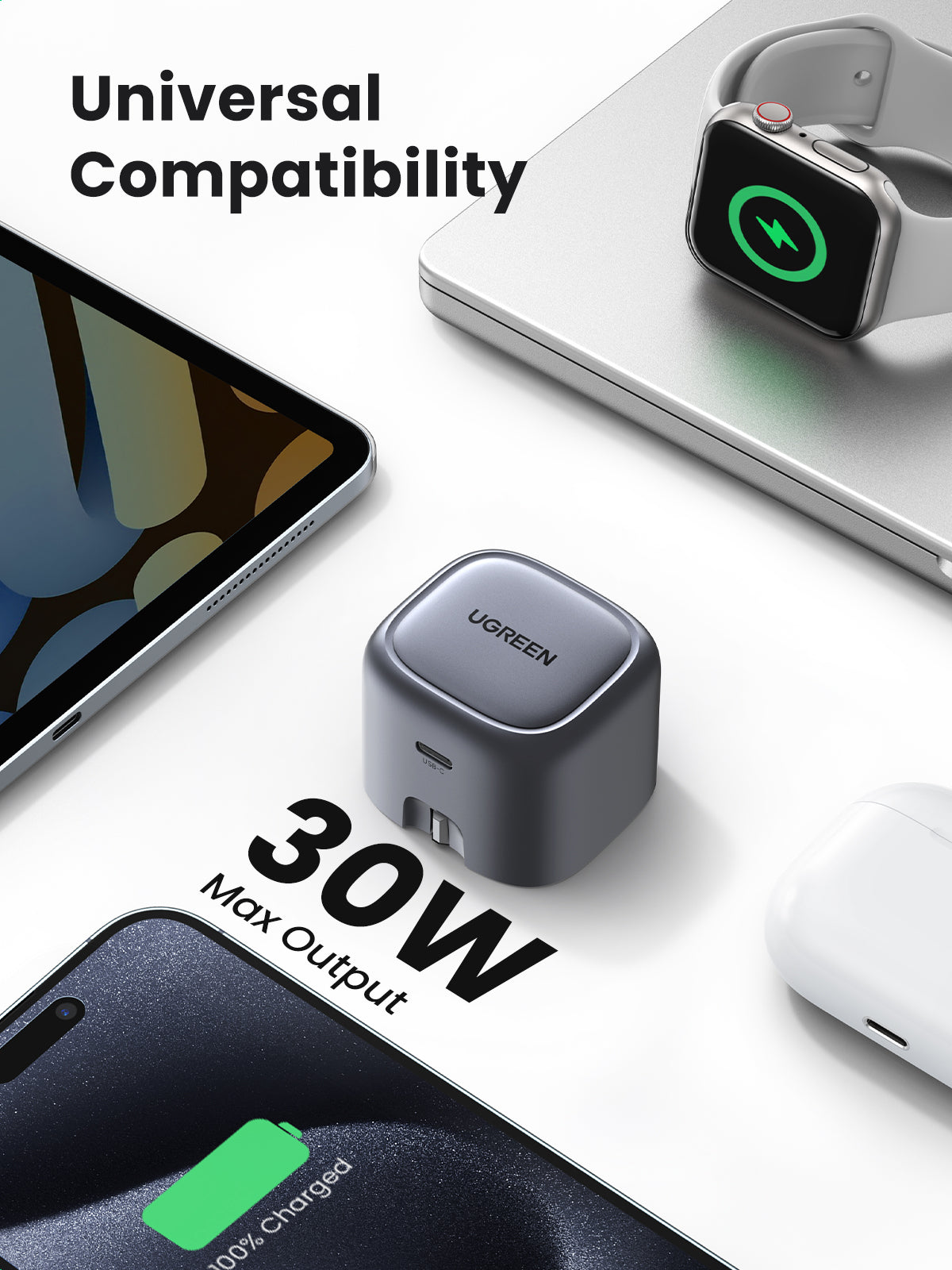 Ugreen Nexode 30W GaN Wall Charger - UGREEN UK