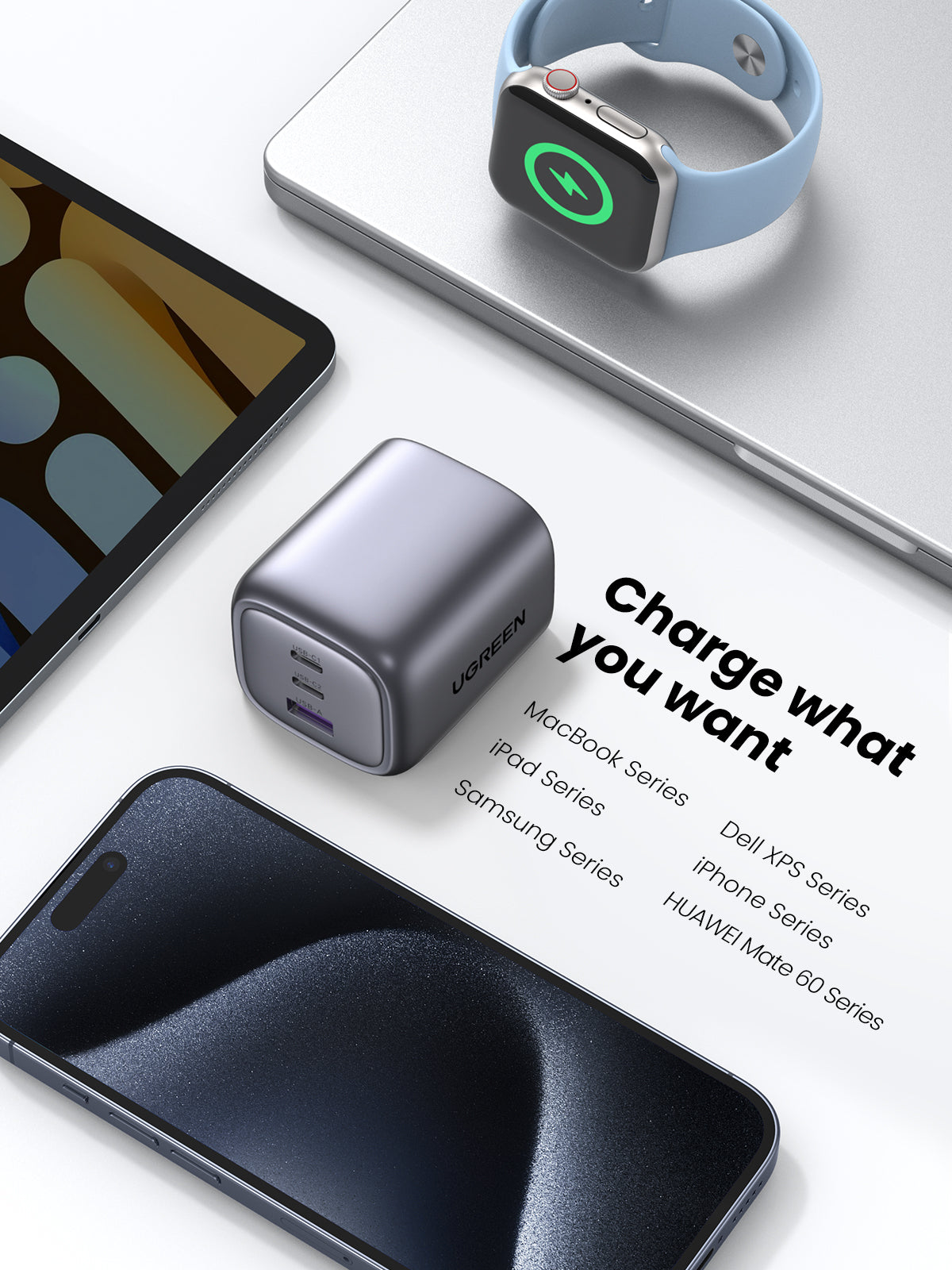 UGREEN Nexode 65W GaN Wall Charger 3-Ports | UGREEN UK