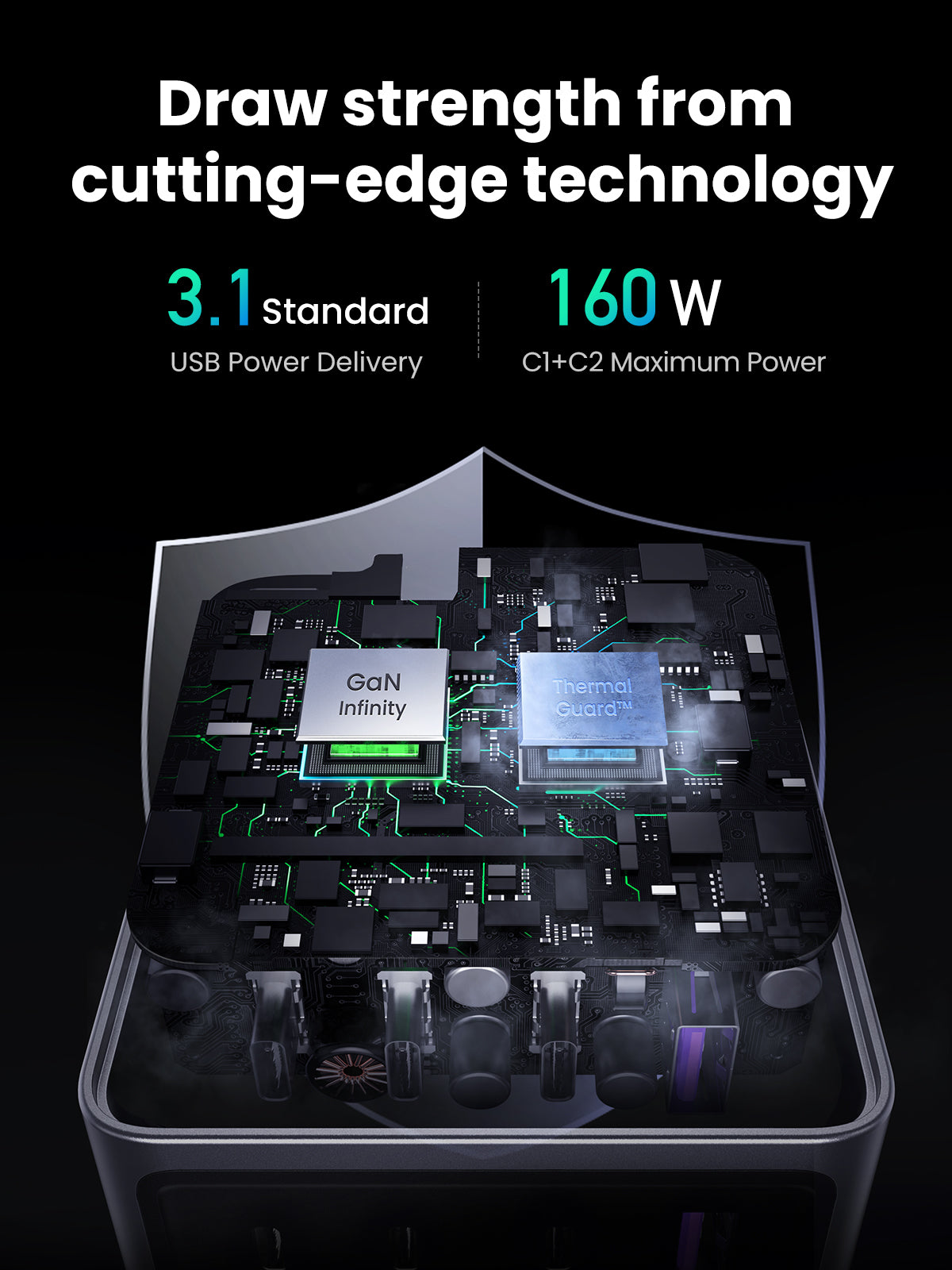 Ugreen Nexode Pro 160W 4-Port GaN Fast Charger