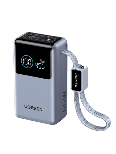 UGREEN Nexode Pro Power Bank (10,000mAh, 45W, Built-in Cable)