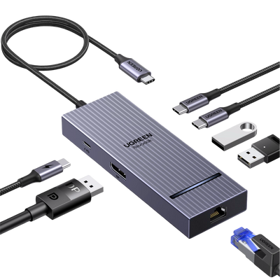 UGREEN Revodok Pro USB-C Hub (6-in-1,  4K60Hz, 100W PD)