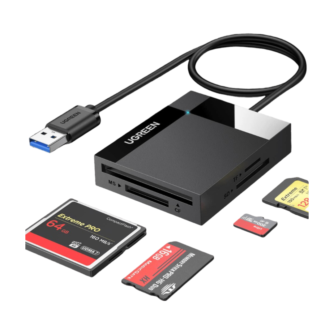 Ugreen USB 3.0 5Gbps SD/TF/CF/MS Card Reader - UGREEN - 30333