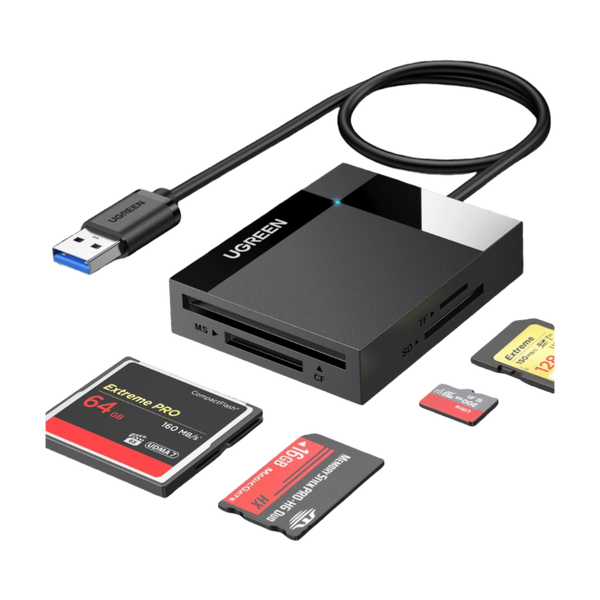 Ugreen USB 3.0 5Gbps SD/TF/CF/MS Card Reader - UGREEN - 30333