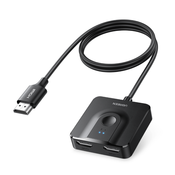 Ugreen 1 IN 2 Out or 2 IN 1 Out Bi-directional 4K@60Hz HDMI Switcher - UGREEN - 70607