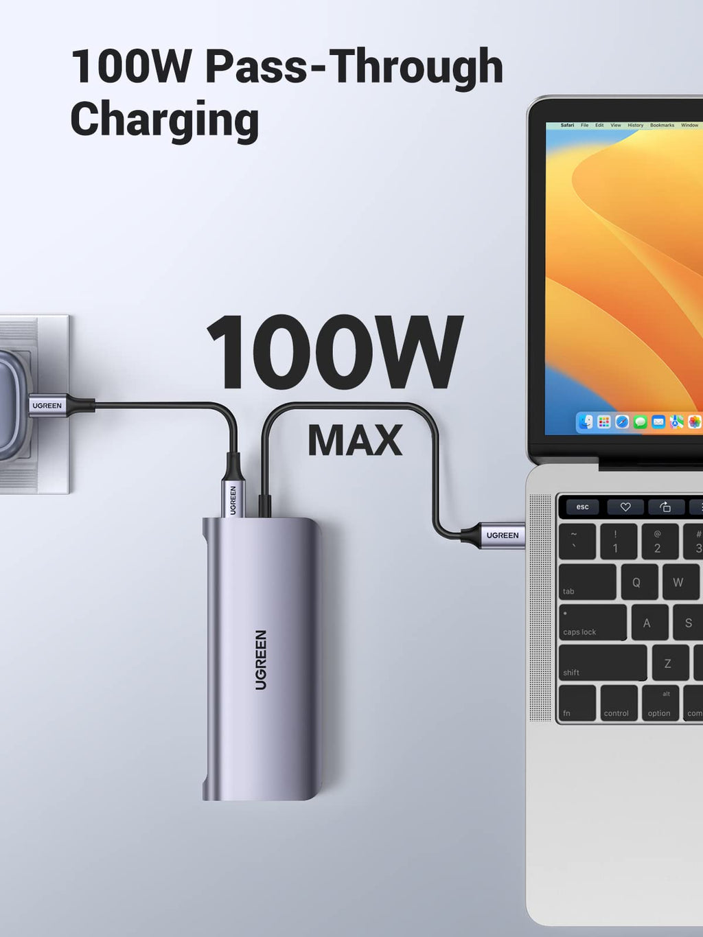Ugreen 10-in-1 USB-C Hub (4K@30Hz HDMI, RJ45 Ethernet) - UGREEN-80133