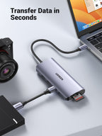 Ugreen 10-in-1 USB-C Hub (4K@30Hz HDMI, RJ45 Ethernet) - UGREEN-80133