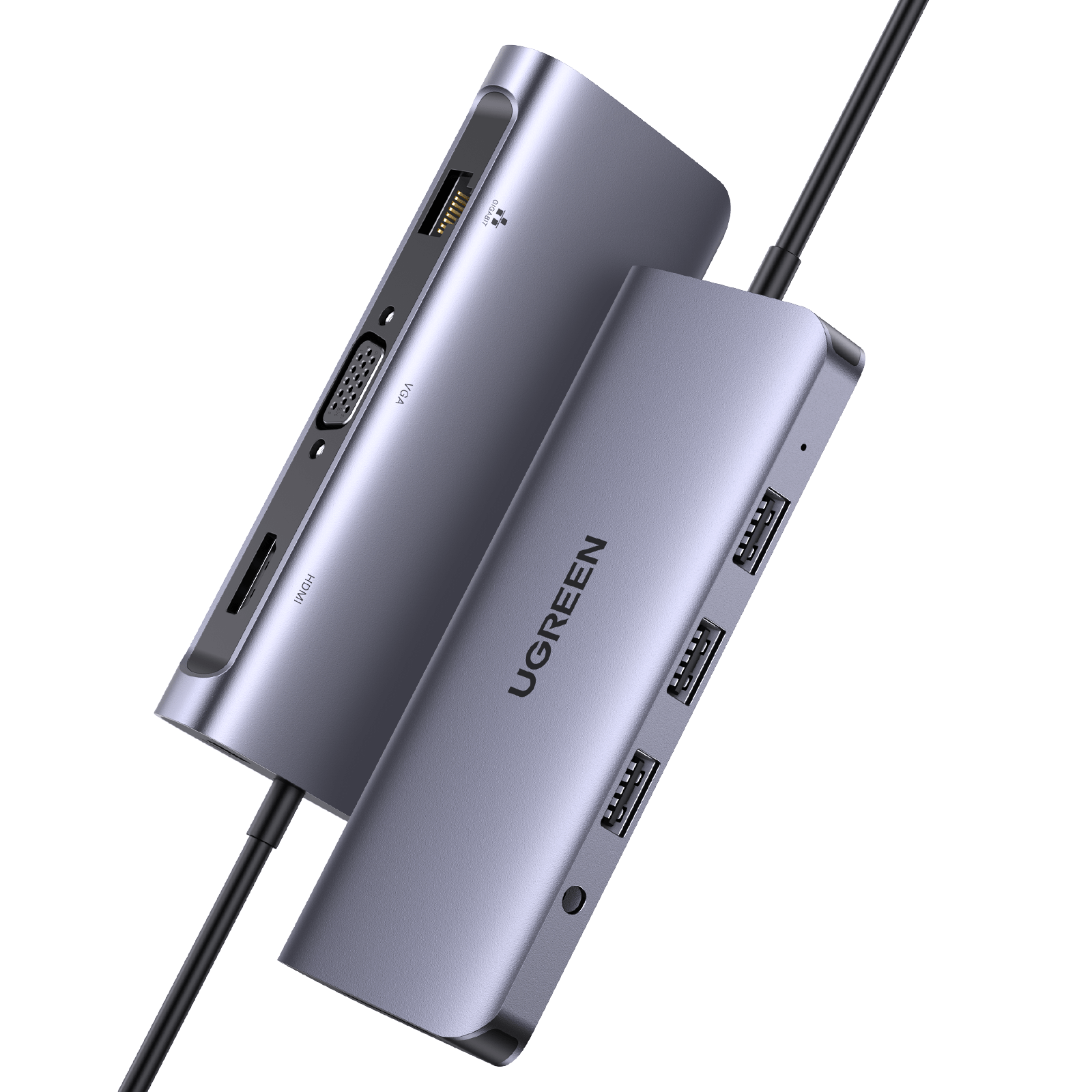 Ugreen 10-in-1 USB-C Hub (4K@30Hz HDMI, RJ45 Ethernet) - UGREEN - 80133