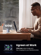 Ugreen 100W GaN Charger with 5-in-1 USB-C Hub Bundle - UGREEN - 40749+15495