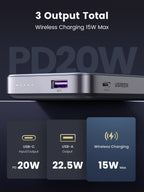 Ugreen 15W 10000mAh Magsafe Wireless Power Bank - UGREEN-15086