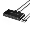Ugreen 2 In 4 Output USB KVM Switch with 2 Pack 1.5M USB 2.0 A to A Cable - UGREEN-30767