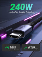 Ugreen 240W USB C Charger Cable PD 3.1 USB C to USB C Cable - UGREEN-‎90440