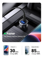 Ugreen 24W PD Car Charger 2 Ports - UGREEN-30780