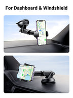 Ugreen 360° Adjustable Suction Cup Car Phone Holder (Black) - UGREEN-60991