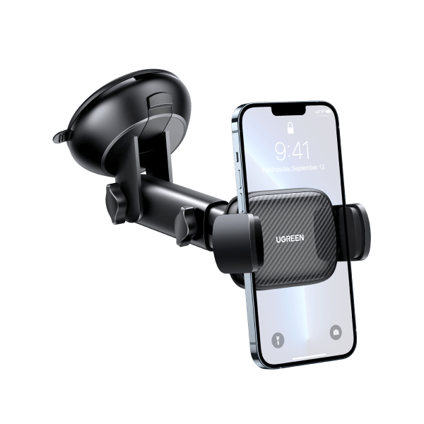 Ugreen 360° Adjustable Suction Cup Car Phone Holder (Black) - UGREEN-60991