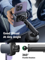 Ugreen 360° Adjustable Suction Cup Car Phone Holder (Gray) - UGREEN-15815