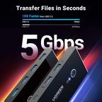 Ugreen 4 Port USB 3.0 5Gbps High-Speed Switch Selector - UGREEN-30768
