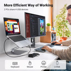 Ugreen 4 Port USB 3.0 5Gbps High-Speed Switch Selector - UGREEN-30768