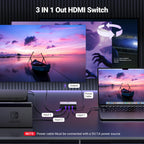 UGREEN 4K@120Hz HDMI 2.1 Switch - 3 In 1 Out - UGREEN - 15604