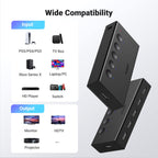 Ugreen 5 in 1 Out HDMI Switch - 4k@60hz with Remote - UGREEN - 90512