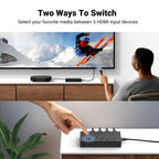Ugreen 5 in 1 Out HDMI Switch - 4k@60hz with Remote - UGREEN - 90512