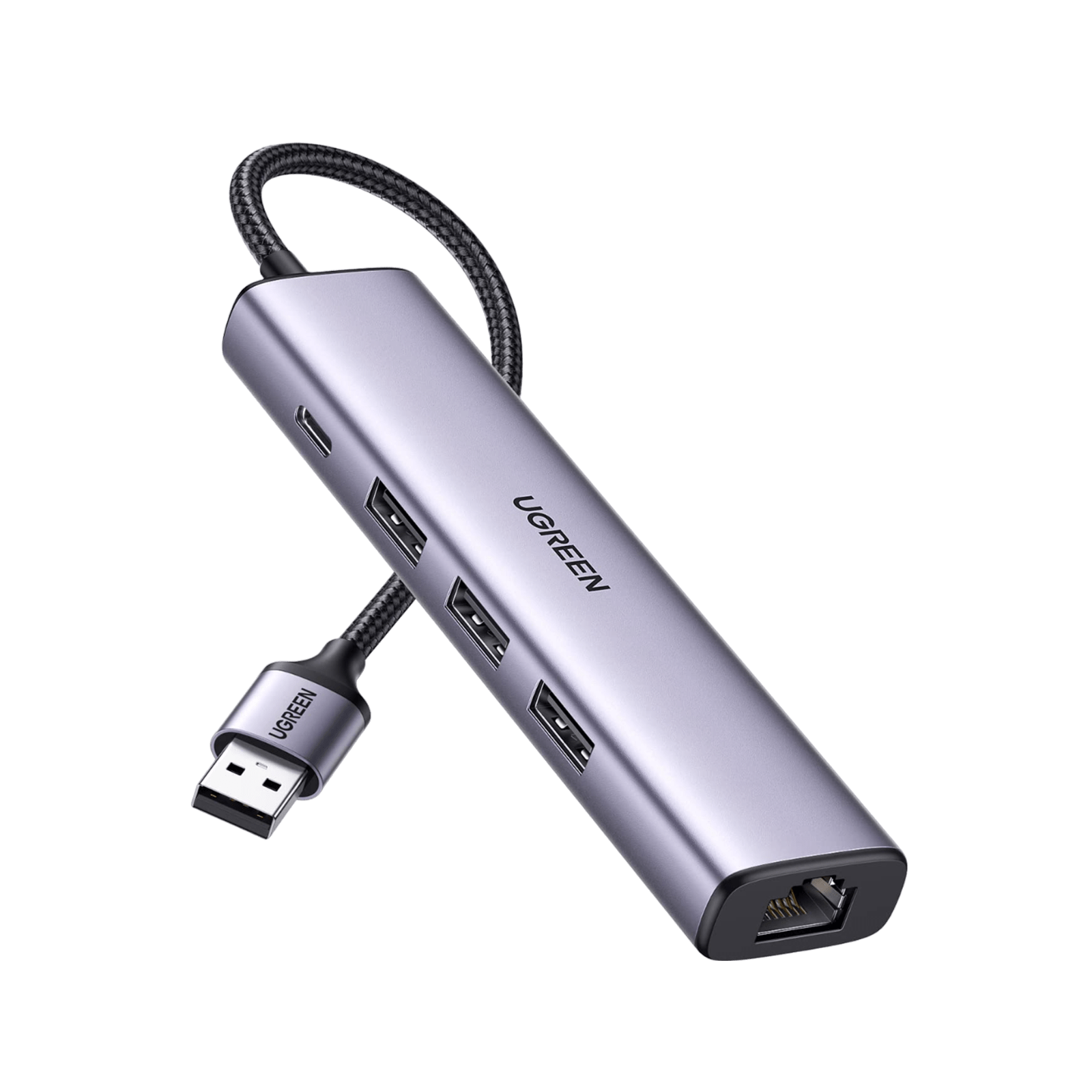 Ugreen 5-in-1 USB 3.0 Hub with Ethernet Adapter - Driver-Free - UGREEN - 60554
