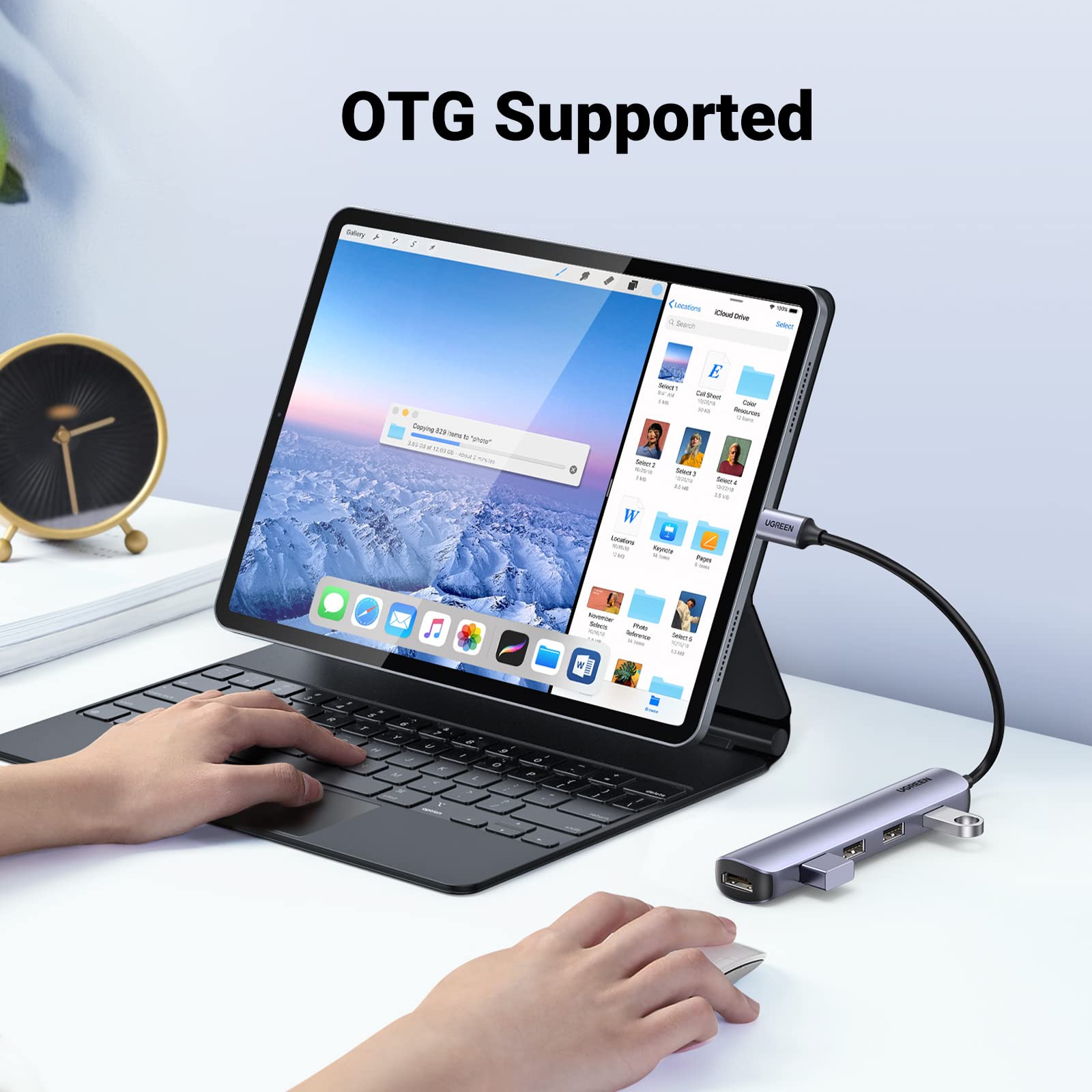 Ugreen 5-in-1 USB-C Hub (4K@30Hz HDMI, 4 USB 3.0) - UGREEN-20197