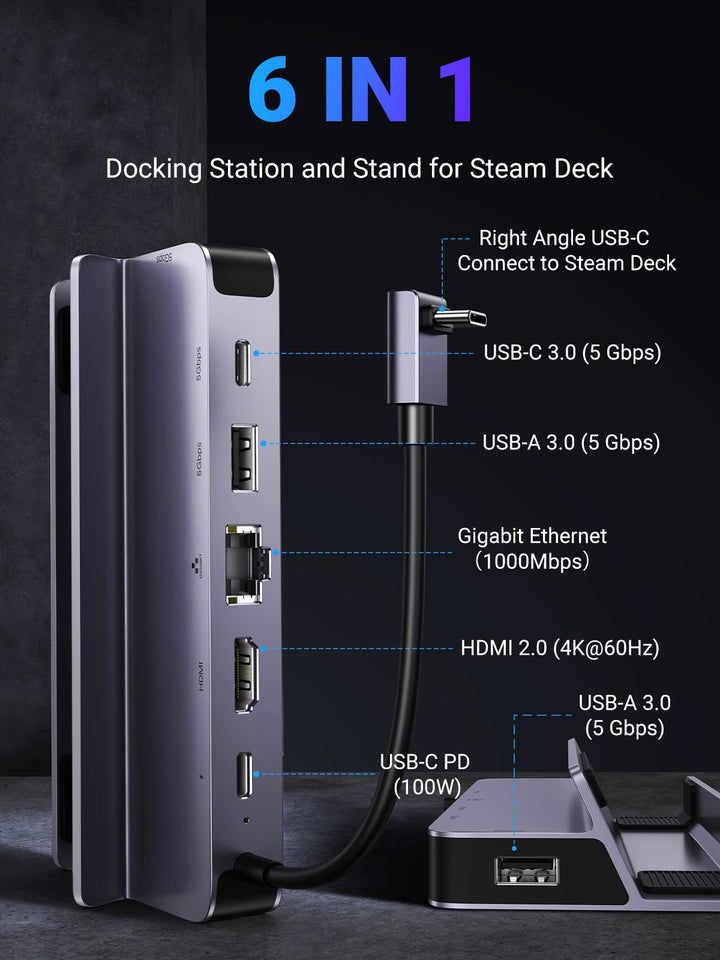 Ugreen 6-in-1 4k HDMI Fast Charge Universal Docking Station - UGREEN-15388