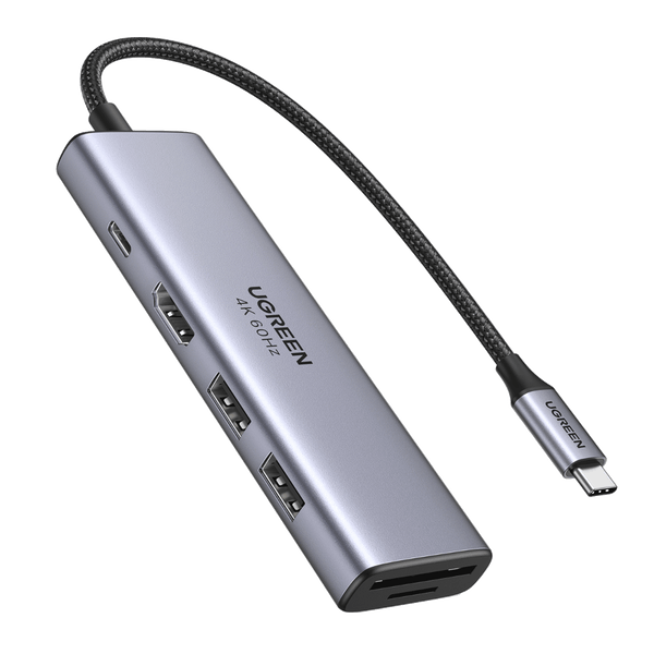 Ugreen 6-in-1 USB-C Hub (4K@30Hz HDMI, 100W PD) - UGREEN - 60384