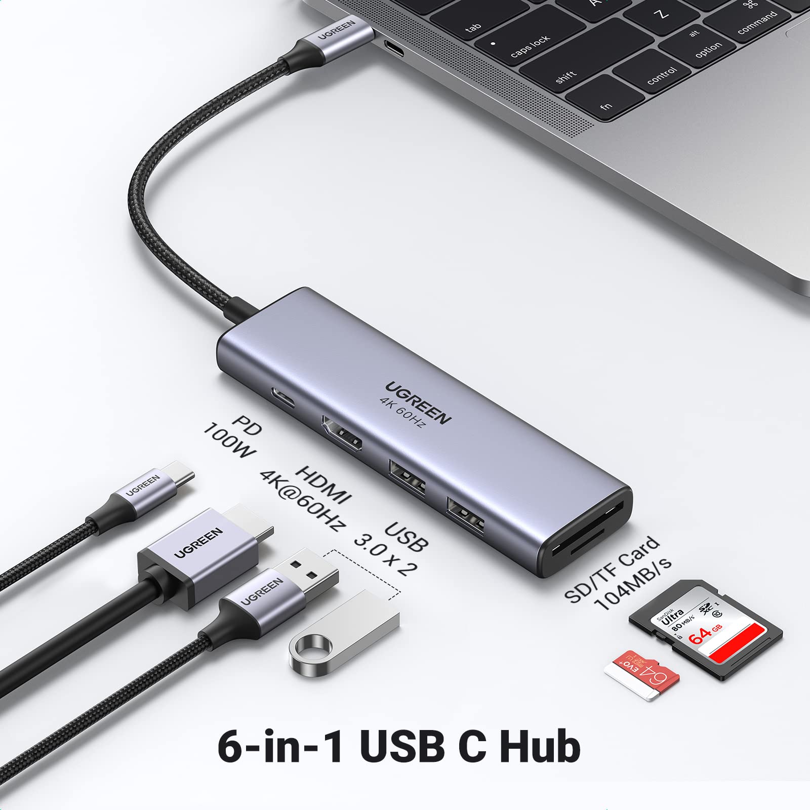 UGREEN 6 in 1 USB C Hub UGREEN UK ugreen-6-in-1-usb-c-hub-ugreen-uk