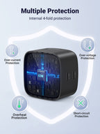 Ugreen 65W GaN Wall Charger 2 Ports Black - UGREEN-70868