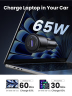 Ugreen 69W Fast Car Charger, 3 ports, PPS, PD3.0, QC3.0