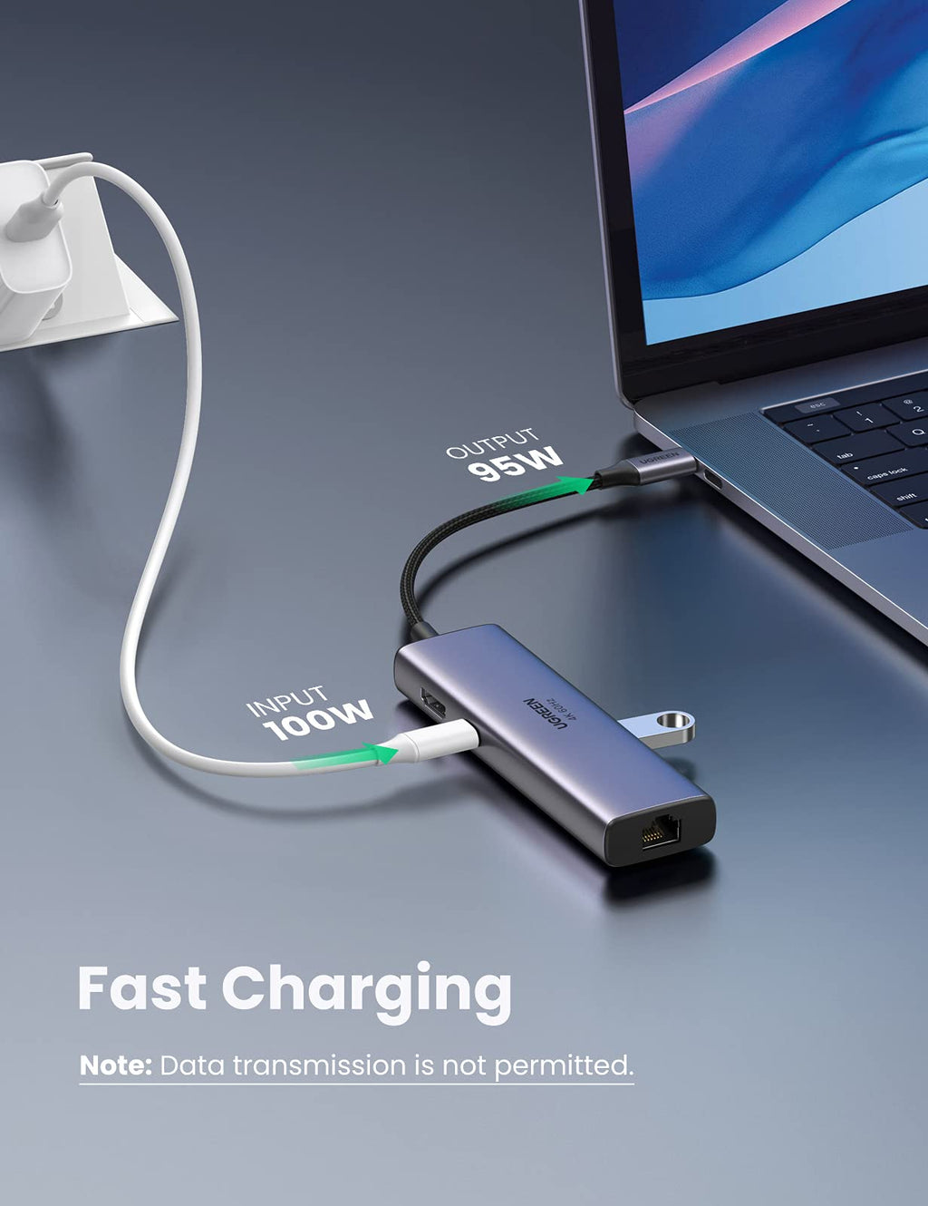 Ugreen 7-in-1 USB-C Hub (4K@60Hz HDMI, RJ45 Ethernet) - UGREEN-60515