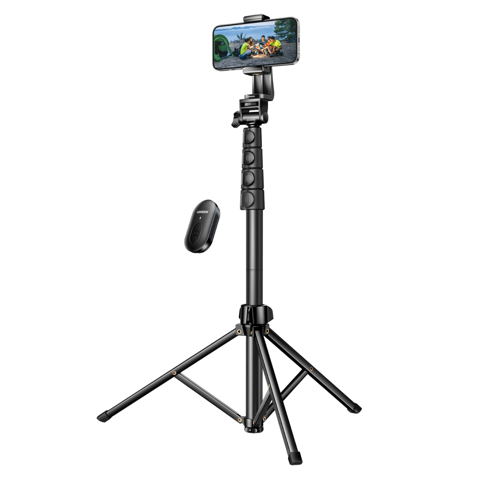 70 inch Aluminum Phone Tripod Bluetooth Remote