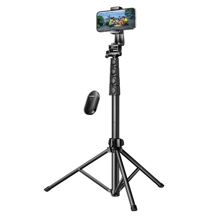 Ugreen 70 inch Phone Tripod with Bluetooth Remote - Aluminum - UGREEN - 15609