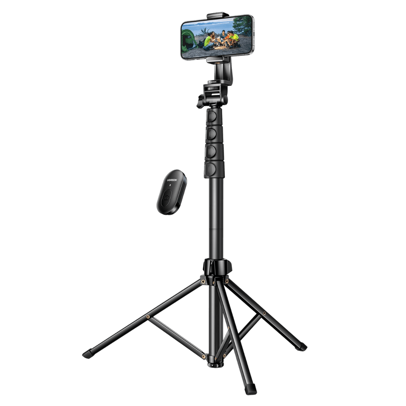 UGREEN 70 inch Aluminum Phone Tripod with Bluetooth Remote